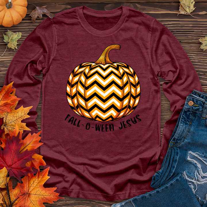 Fall-o-ween Jesus Pumpkin Long Sleeve Tee