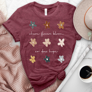 Where Flowers Bloom Heathered Tee