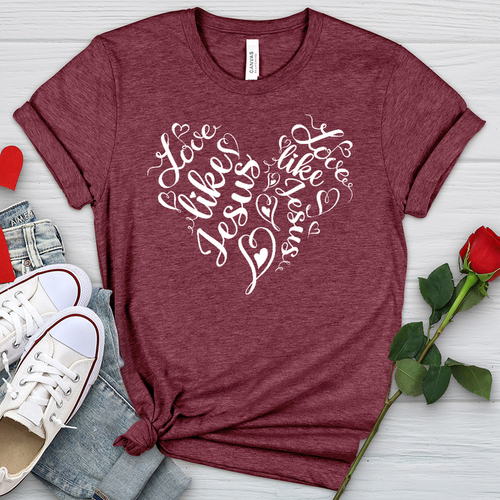 Love Like Jesus Heathered Tee