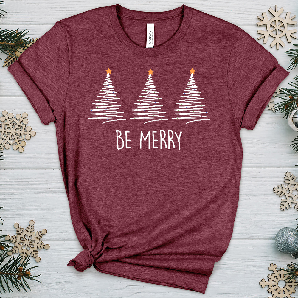 Be Merry Heathered Tee