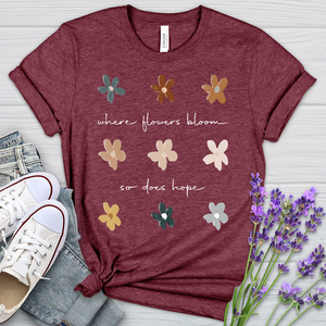 Where Flowers Bloom Heathered Tee