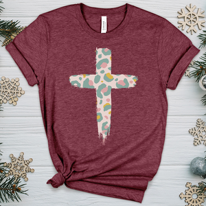 Leopard Cross V6 Heathered Tee