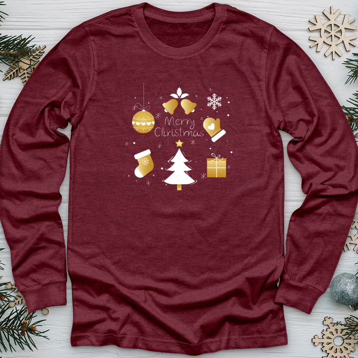 Golden Christmas Long Sleeve Tee