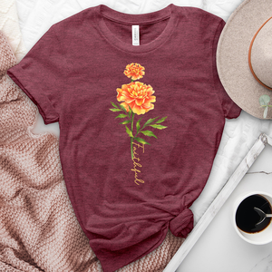 Faithful Flower Heathered Tee