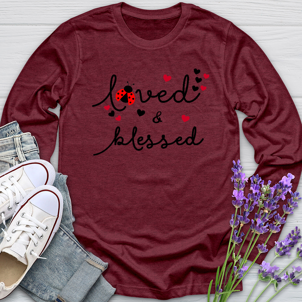 Loved & Blessed Ladybug Long Sleeve Tee