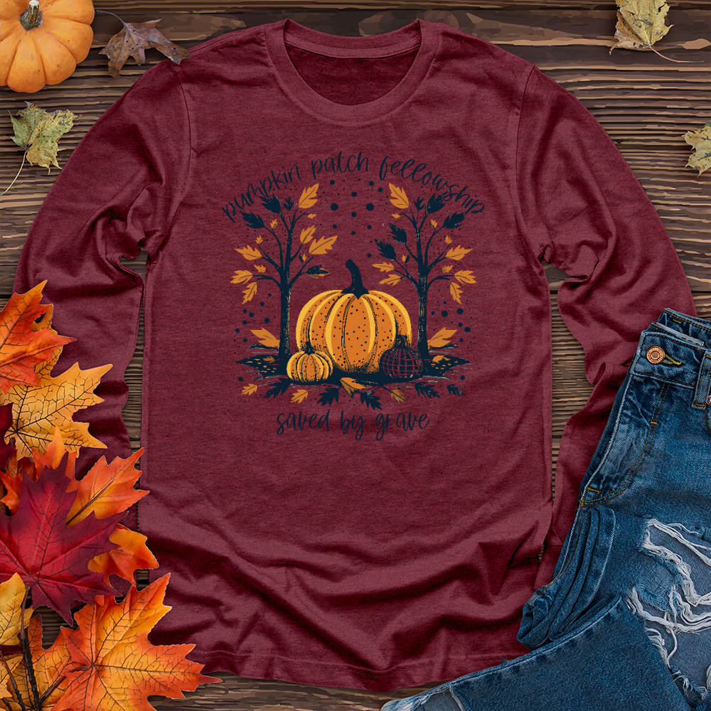 Grow In Grace Pumpkin Patch Long Sleeve Tee