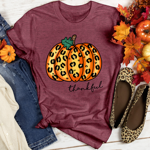 Thankful Orange Pumpkin Heathered Tee