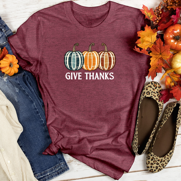 Retro Pumpkin Trio Heathered Tee