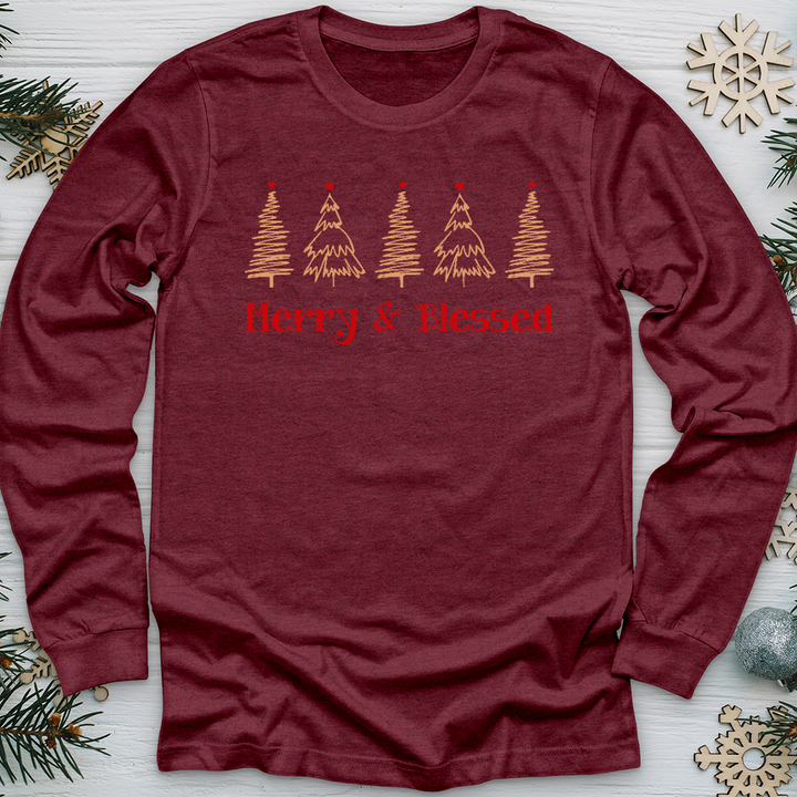 Blessed Christmas Farm Long Sleeve Tee