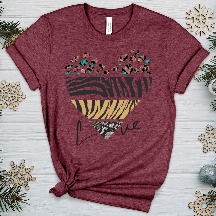 Love Is Wild 3 Heathered Tee