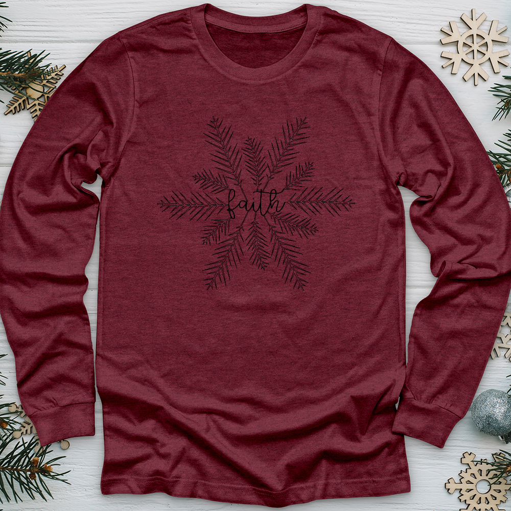 Centered Faith Flake Long Sleeve Tee