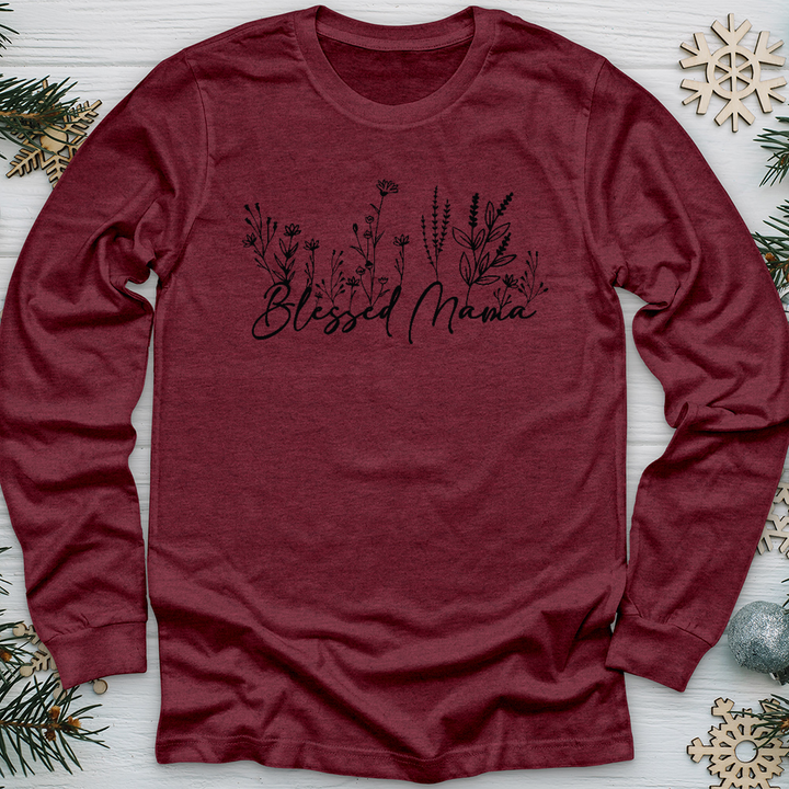 Blessed Mama Long Sleeve Tee