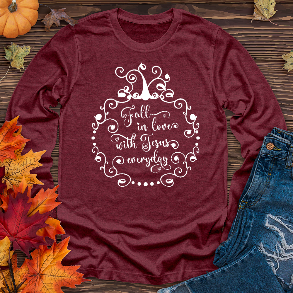 Fall in love with Jesus Long Sleeve Tee