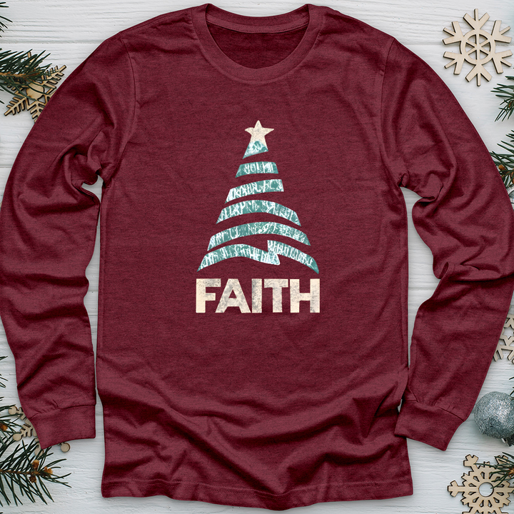 Faith Zig Zag Tree Long Sleeve Tee