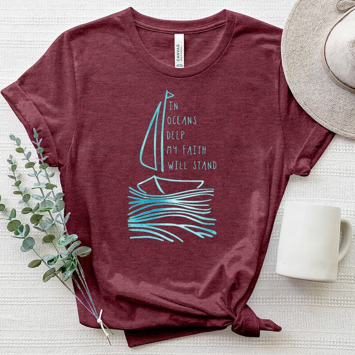 In Oceans Deep Heathered Tee