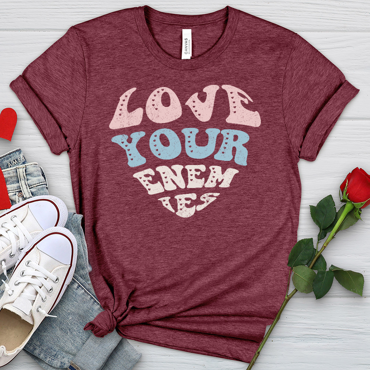 Love Your Enemies Sherbert Heathered Tee