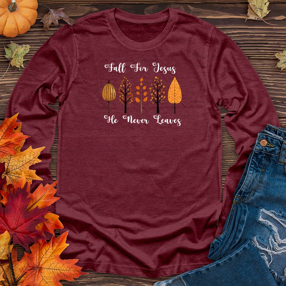 Vintage Whimsical Fall Wonderland Trio 01 Long Sleeve Tee