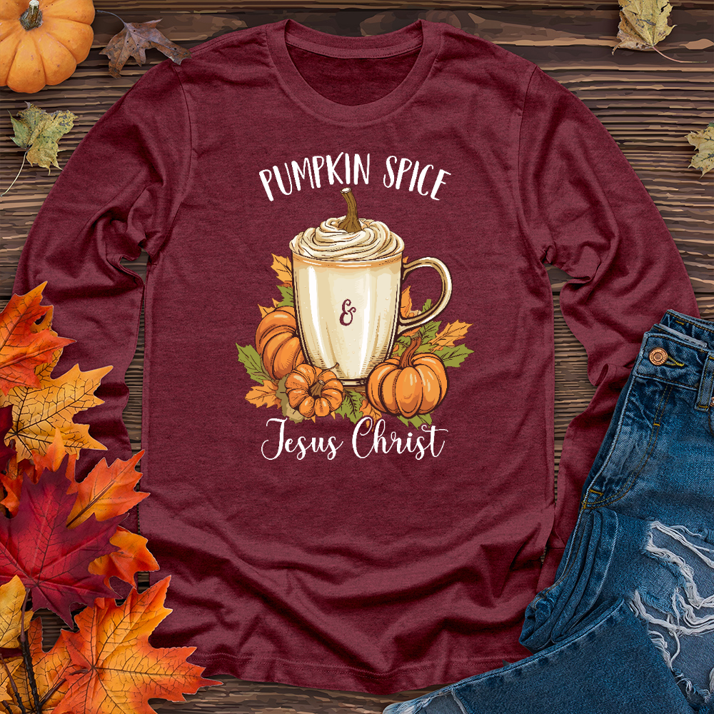 Autumn Latte Pumpkin Long Sleeve Tee