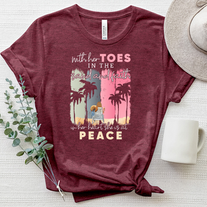 Faith In Her Heart Watercolor Heathered Tee