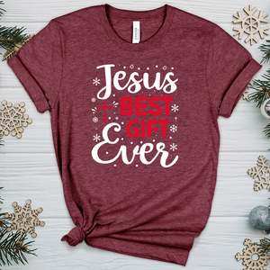 Jesus Best Gift Ever Heathered Tee