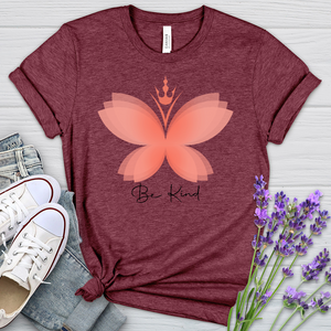 Be Kind Butterfly Heathered Tee