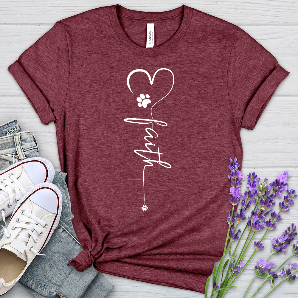 Faith Paw Heart Cross Tee