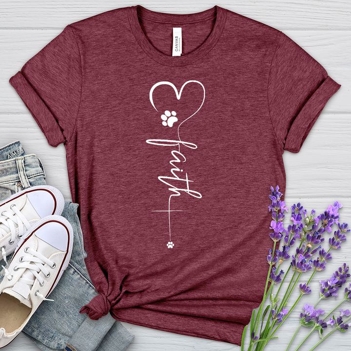 Faith Paw Heart Cross Tee