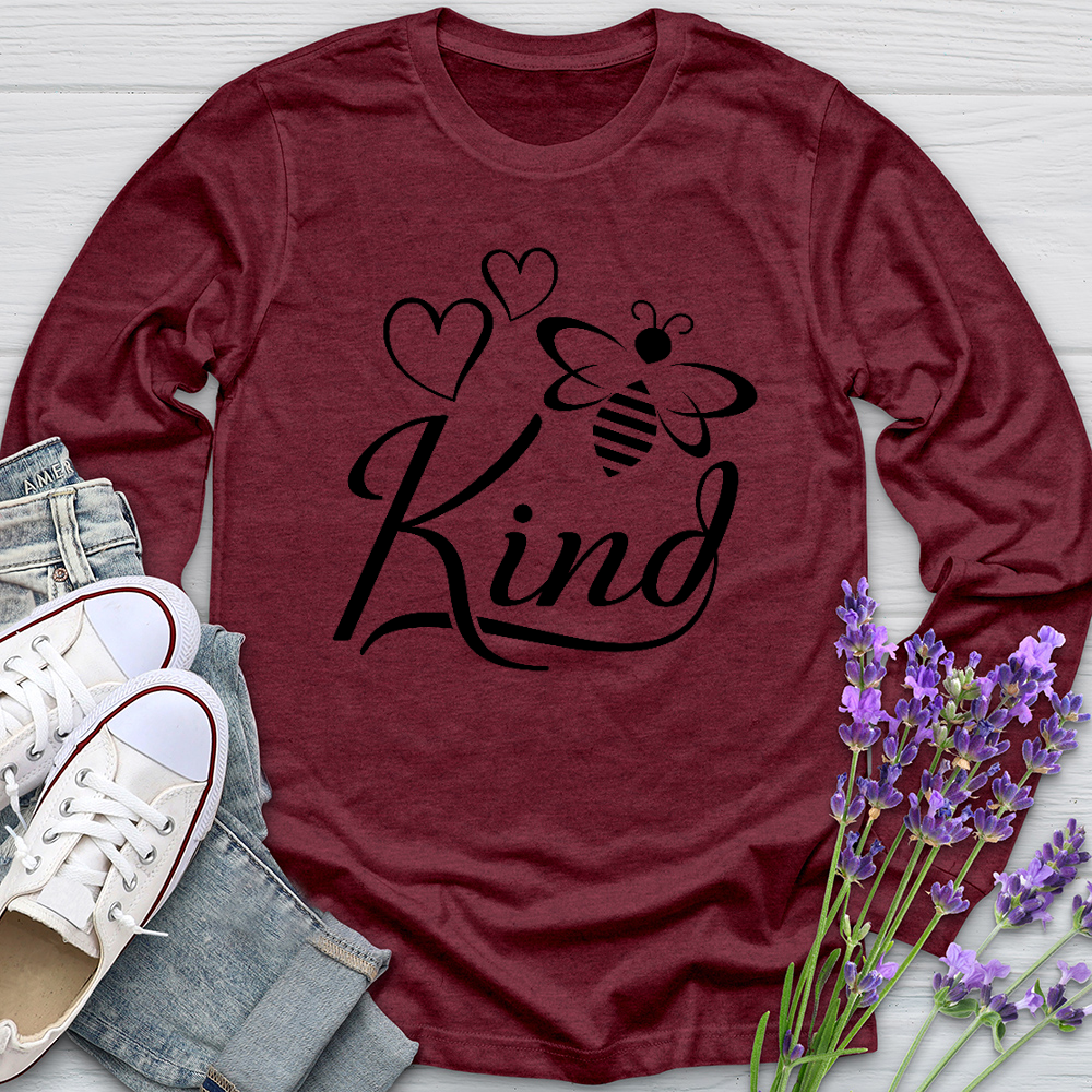 Bee Kind Honey Bee Long Sleeve Tee