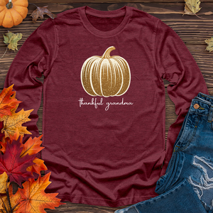 Retro Glam Pumpkin Long Sleeve Tee