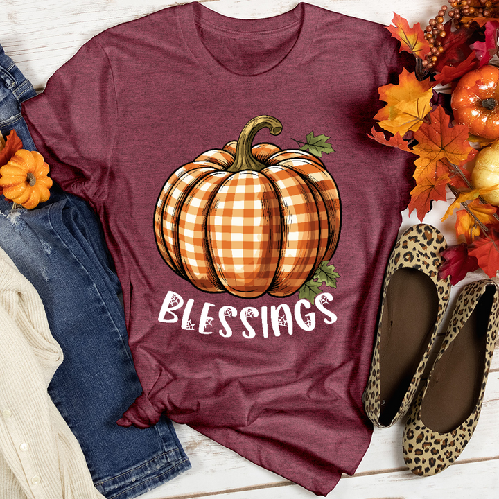 Pumpkin Blessings Heathered Tee