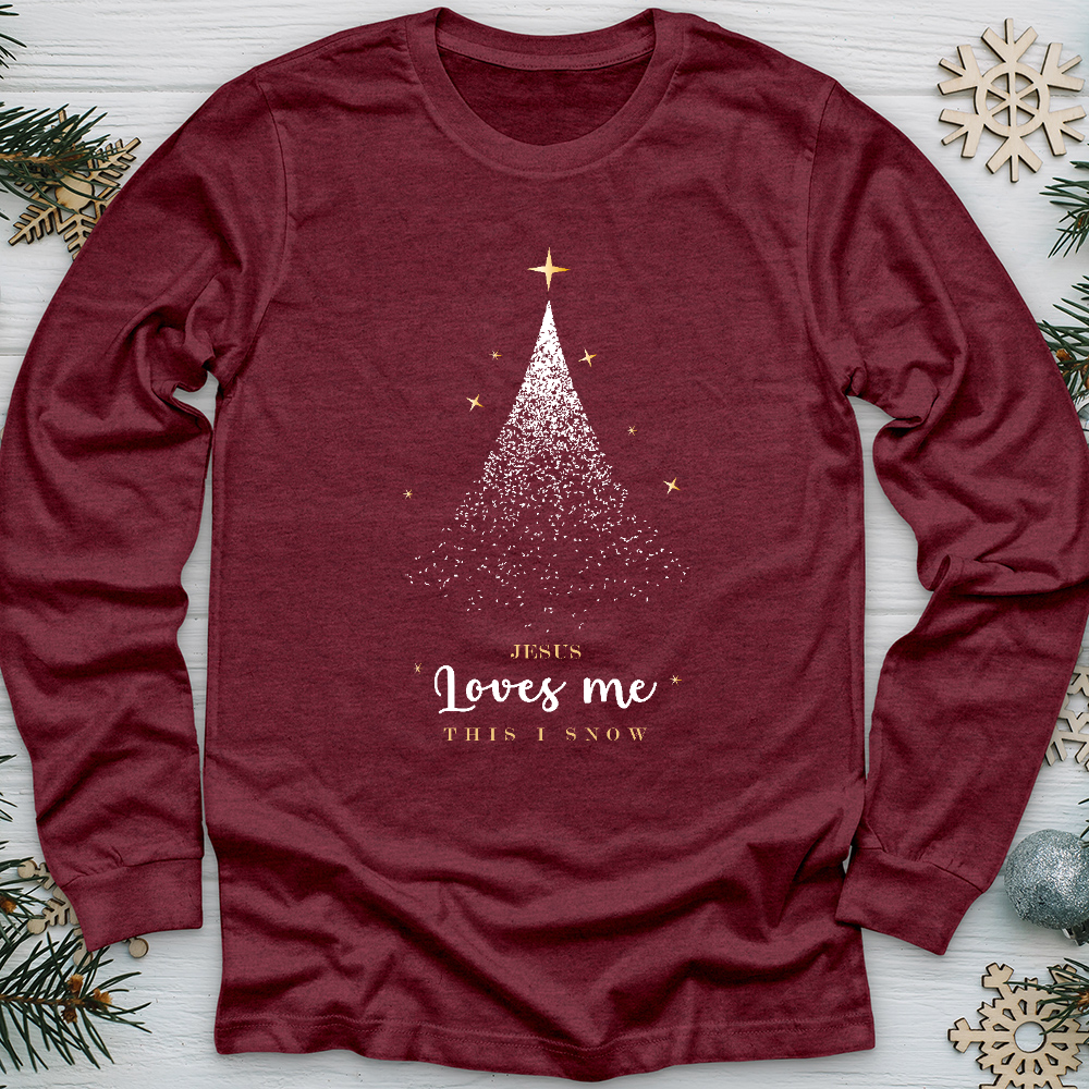 Jesus Loves Me Christmas Long Sleeve Tee