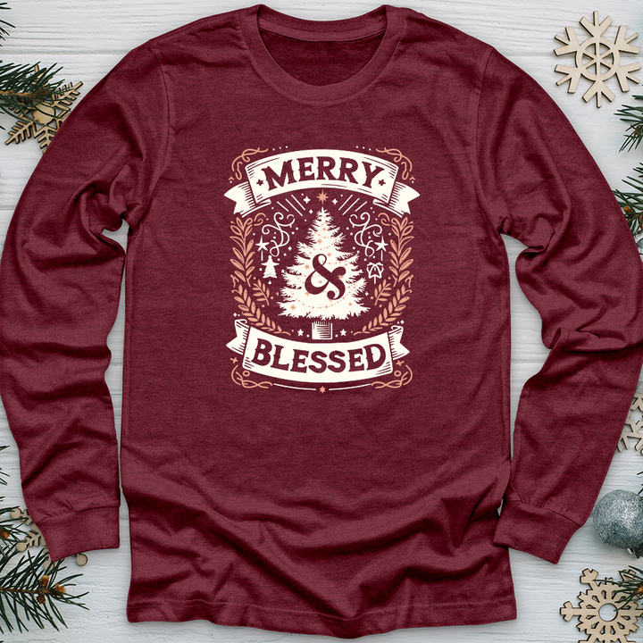 Merry & Blessed Long Sleeve Tee