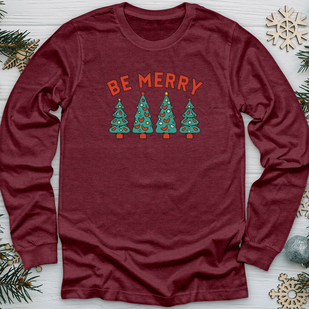 Be Merry Retro Long Sleeve Tee