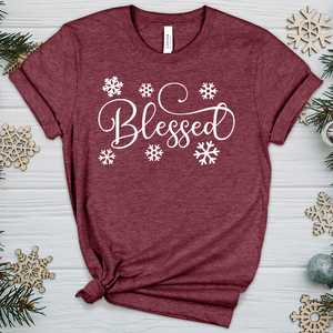 Blessed Snowflake Heathered Tee