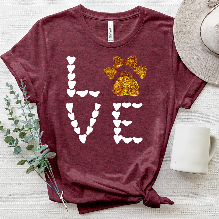 Love Hearts Heathered Tee