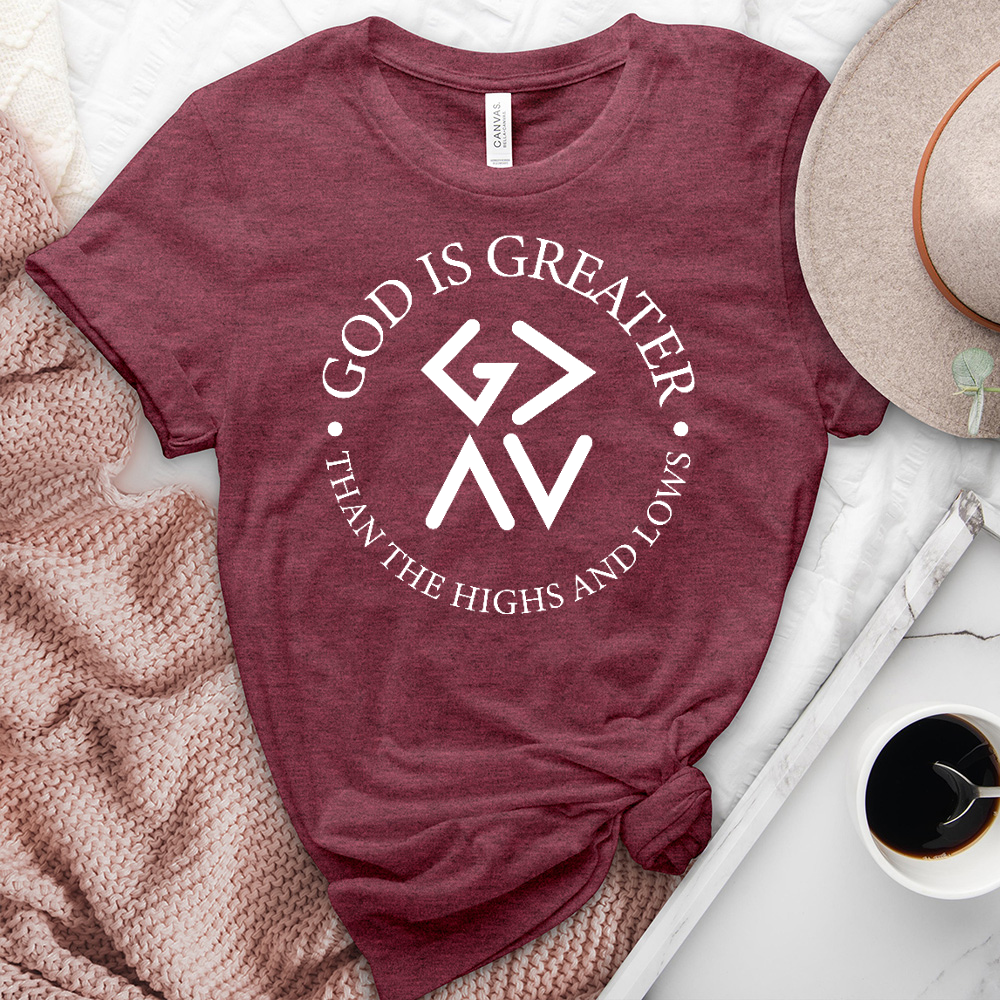God Is Greater Heathered Tee