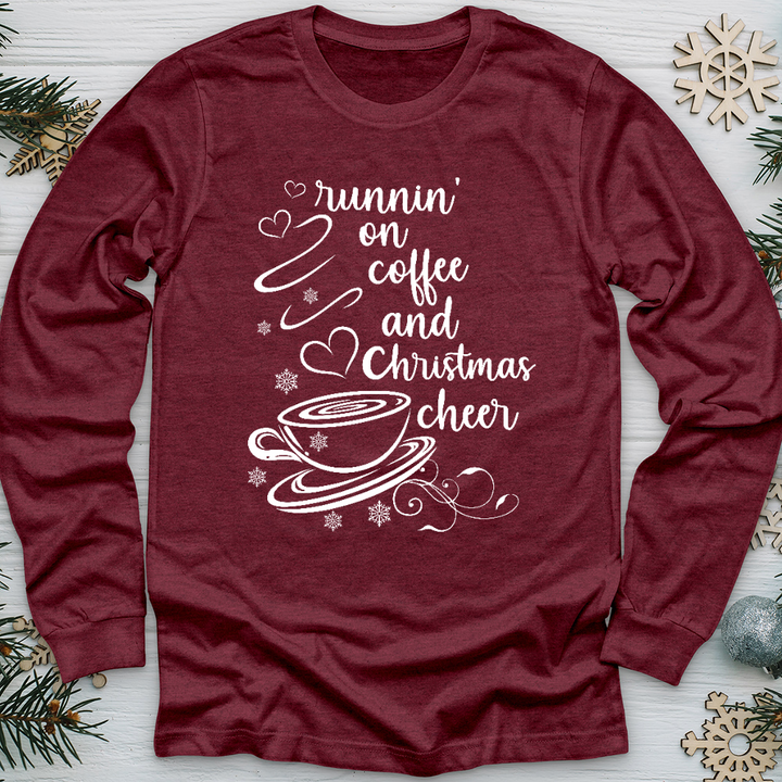 Coffee and Christmas Cheer Long Sleeve Tee