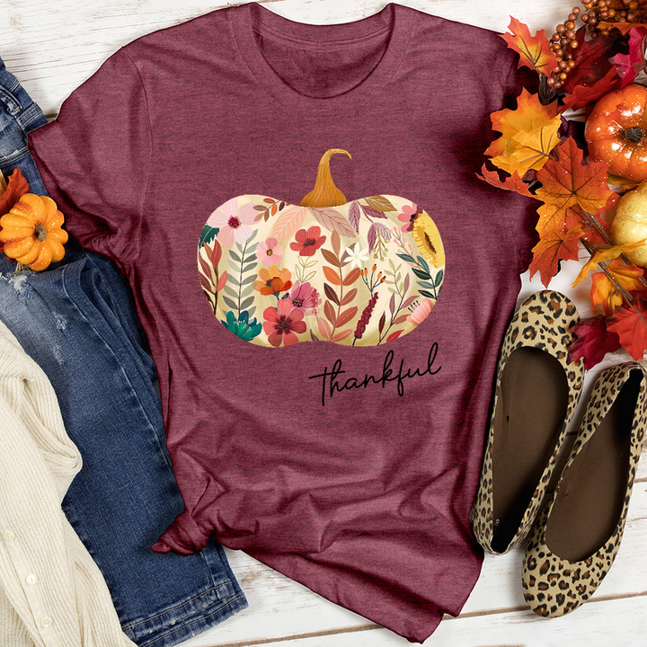 Thankful Garden Pumpkin Heathered Tee