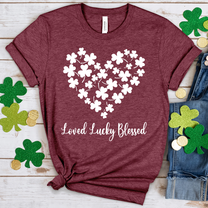 Loved and Lucky Heathered Tee