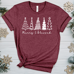 Little Merry Trees Heathered Tee