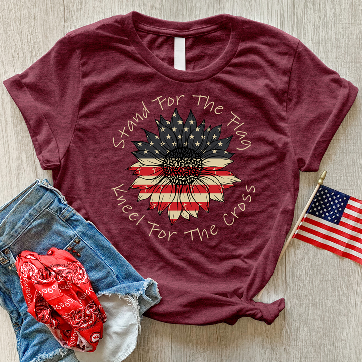 Stand For The Flag Heathered Tee