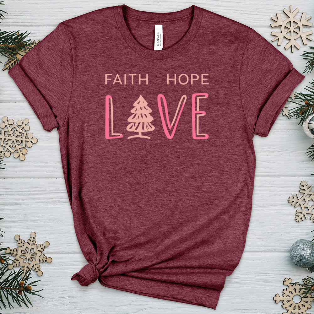 Faith Hope Love Heathered Tee