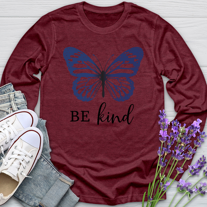 Be Kind Butterfly Long Sleeve Tee