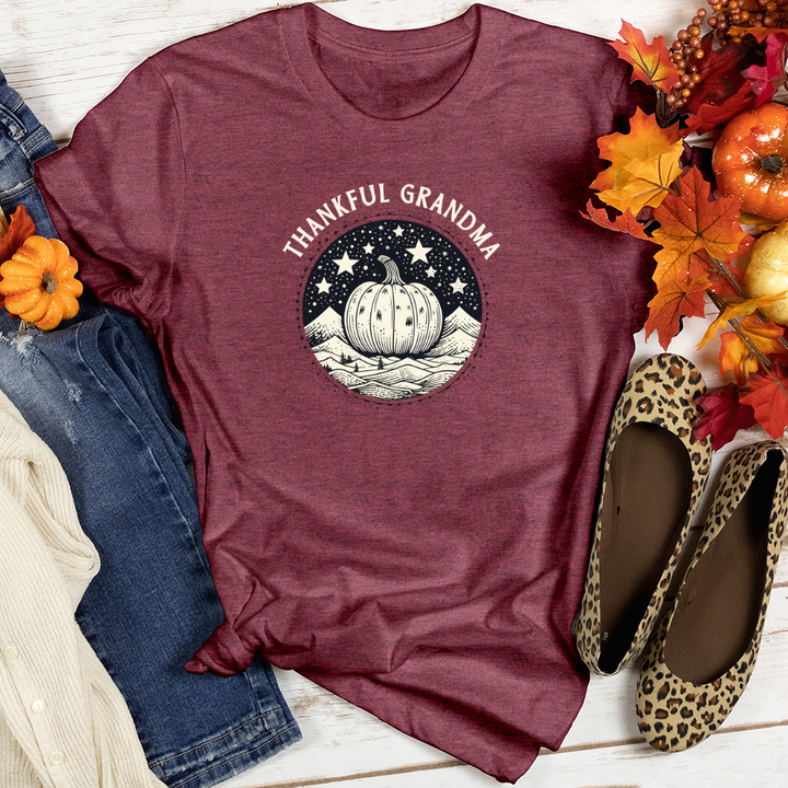 Cosmic Winter Pumpkin Heathered Tee