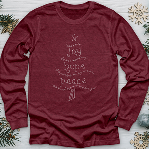 Joy Hope Peace Long Sleeve Tee