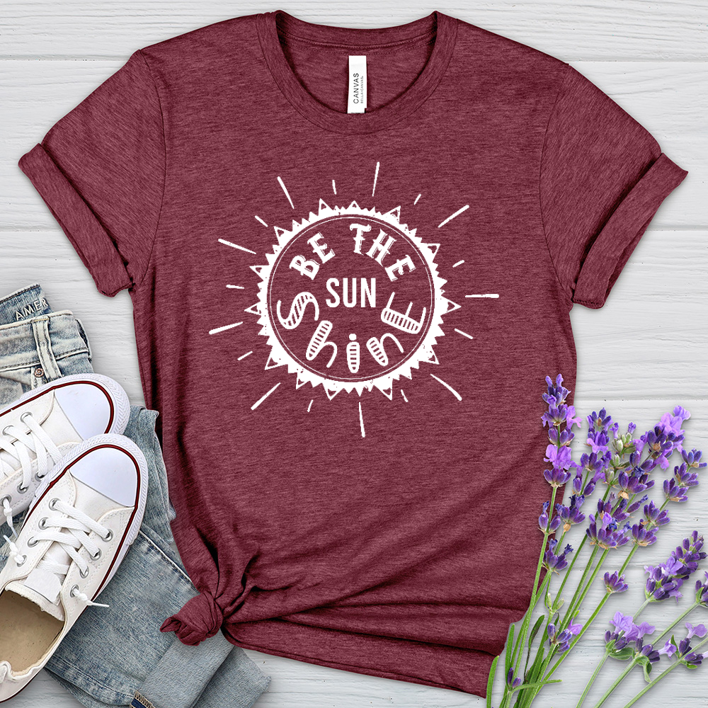 Be The Sunshine Word Art Heathered Tee