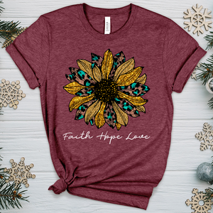 Faith Hope Love Sunflower V2