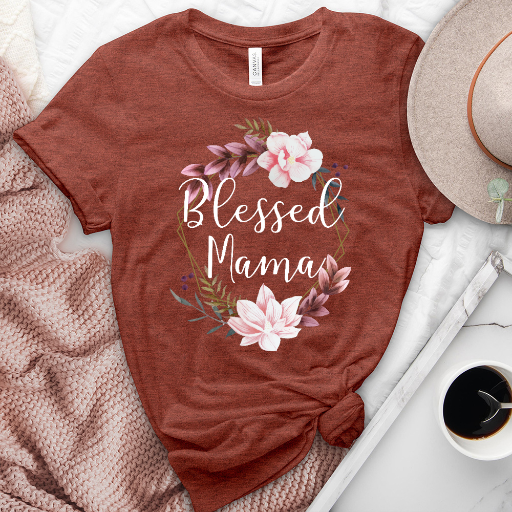 Blessed Mama Heathered Tee