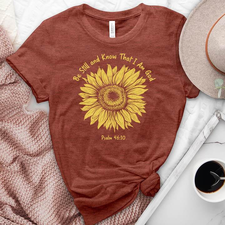 Be Still Sunflower Heathered Tee