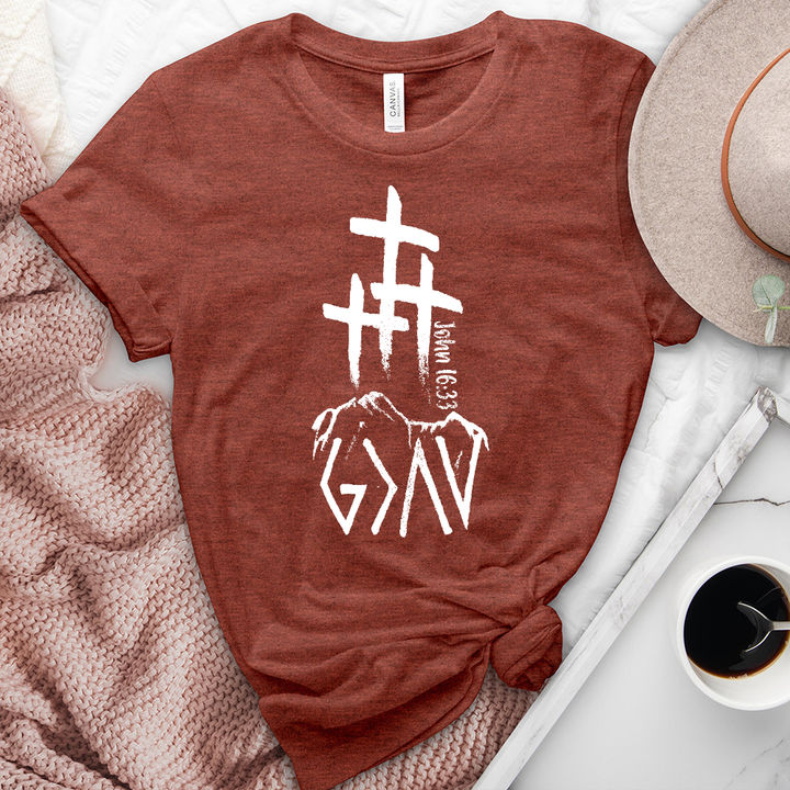 God Is Great Heathered Tee